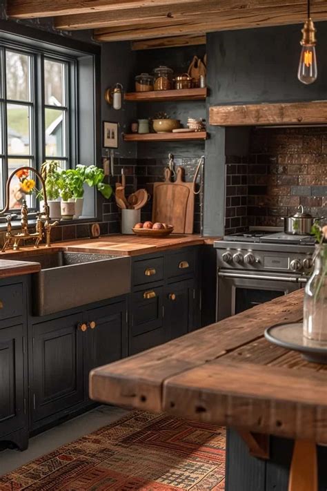 15 Tips For Designing A Moody Farmhouse Kitchen With Character Green