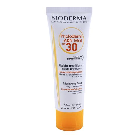 Bioderma Photoderm Akn Mat Spf 30 Mattifying Fluid Combination And Oily