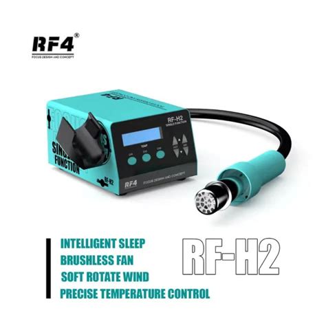 Rf Automatic Sleep Smd Bga Hot Air Soldering Rework Station With Digital Screen Rf H Shopee