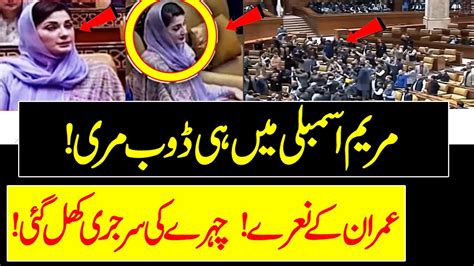 Maryam Nawaz Ko Assembly Puhnchty Hi Shadeed Sharmindagi Ka Samna