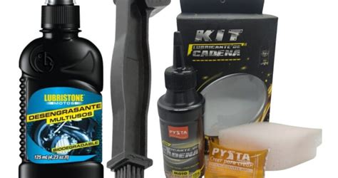 Kit Lubricante Cadenas Cepillo Desengrasante Moto Repuestos