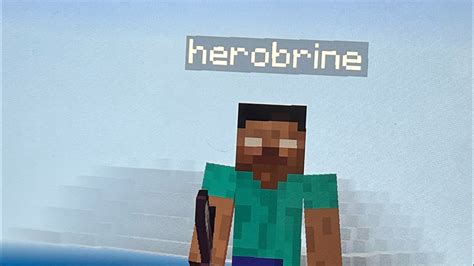 I found herobrine in minecraft - YouTube