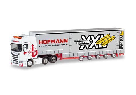 Herpa Scania Cs Hochdach X Volumen Sattelzug Hofmann A