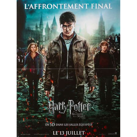 Affiche de cinéma Française de HARRY POTTER 7 LES RELIQUES DE LA MORT