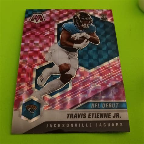 Panini Mosaic Jaguars Travis Etienne Jr Nfl Debut Pink Camo Prizm