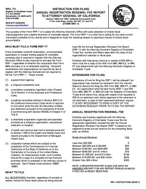 Form Ca Rrf Instructions Fill Online Printable Fillable Blank