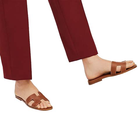 Hermes Oran Sandal Goldfull Brown Rooyas