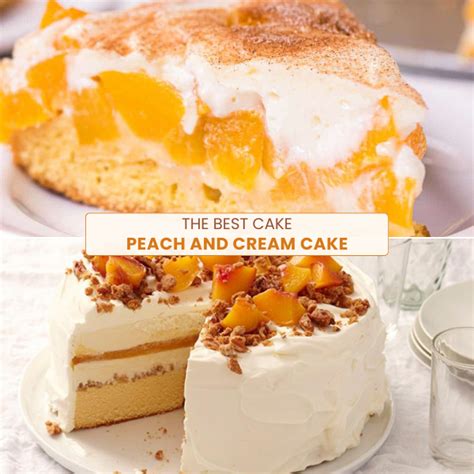 A Perfect Peach And Cream Cake American Recipe