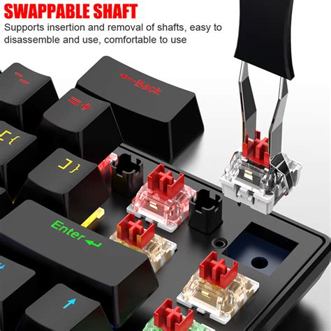 Inplay Nk Wired Mechanical Keyboard Rgb Hot Swappable With Red Switch Key Gaming Keyboard
