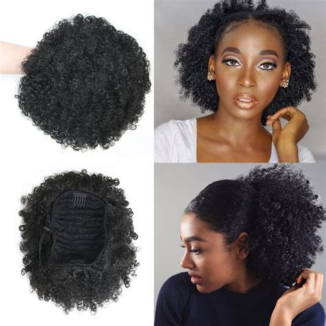 Amazon Tobbst Afro Puff Drawstring Ponytail Extension For Black