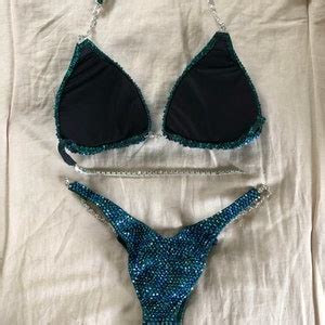 Competition Bikini Emerald Green Npc Ifbb Ocb Competition Etsy