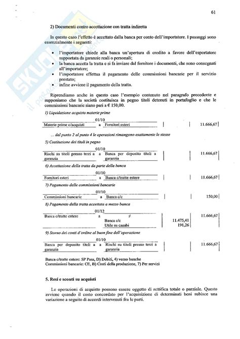 Economia Aziendale Ii Contabilit Cap Appunti