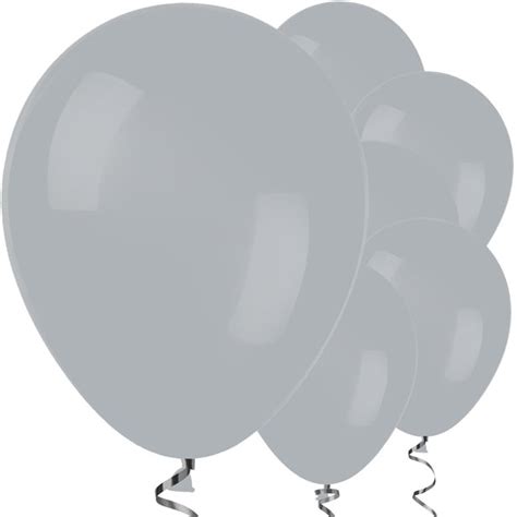 Latex Balloons - Grey - 5pk – The Party Pirate