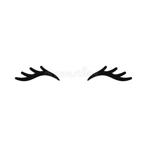 Vector Unicorn Eyelashes Closed Eyes Vector Icon Stock Illustration Unicorn Eyes Unicorn