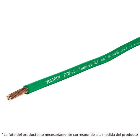 40120 CAB 14V 500 TRUPER Volteck Metro De Cable THHW LS 14 AWG Verde