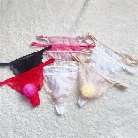 MENS SEXY LACE Sheer Pouch G String Bikini Briefs Thongs Underwear Underpants 9 76 PicClick AU