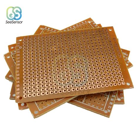 10pcs Single Sided Universal Pcb Board 50x70 Mm 254mm Hole Pitch Diy