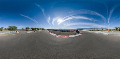 Aerial View of a USA Racetrack with Asphalt Road - HDRi Maps and Backplates