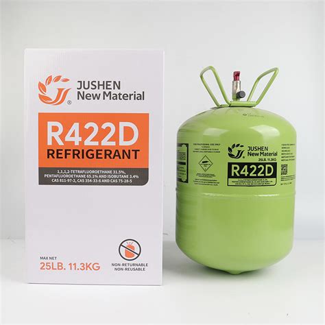 Well Packed High Purity Hfc Refrigerant Gas R422D For Low Medium