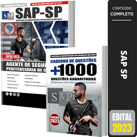 Kit Apostila Pol Cia Penal Sap Sp Agente Penitenci Rio Testes