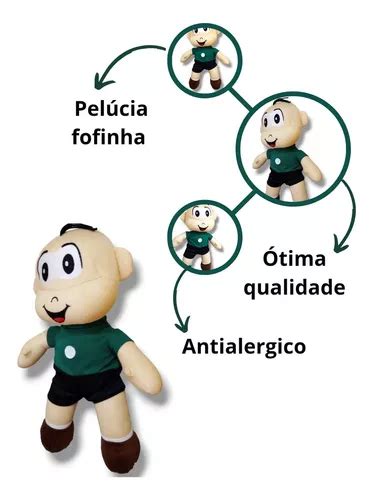 Pelucia Cebolinha Boneco Ursinho Turma Da Mônica Coleção R 65 em