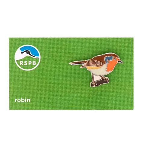 Rspb Robin Pin Badge Rspb Pin Badges