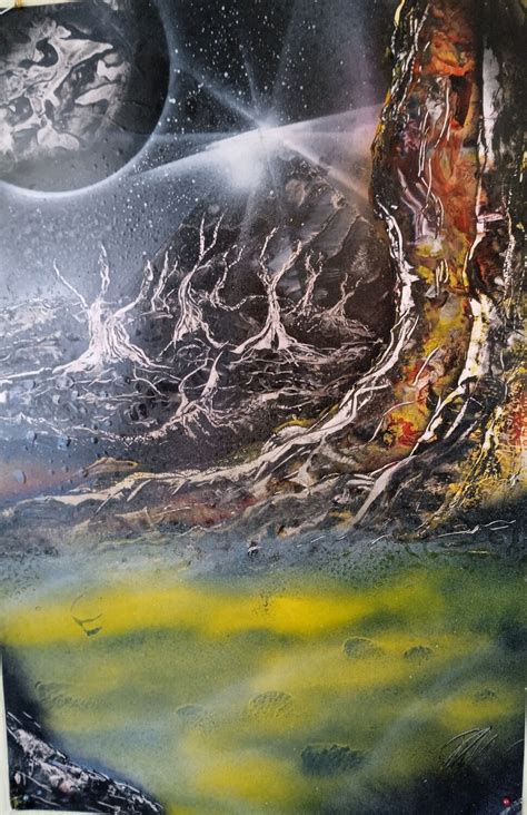 Картина "DEAD PLANET " Космический пейзаж. Акрил. в интернет-магазине ...