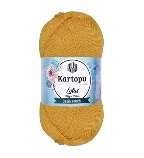 1 Adet Lotus Bikini Büstiyer Bluz Örgü İpi K318 Koyu Sarı