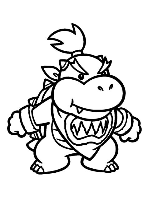 Bowser Jr. Coloring Pages: Bring the Mischievous Koopaling to Life with ...