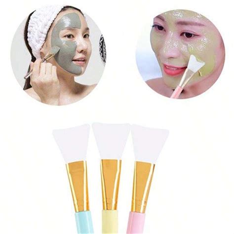 Silicone Face Mask Brush Facial Mud Mixing Applicator Makeup Cosmetic Tools Shein