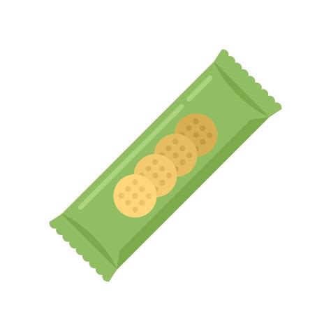 Icono De Barra De Snack De Caramelo Vector Plano Nuez De Cereal