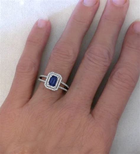 Sapphire Engagement Rings Emerald Cut