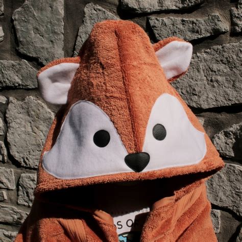 Fox Adult Hooded Bath Towel Adult Hooded Towel Animal Hooded Towel