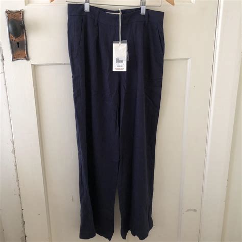 Nude Lucy Navy Pants Never Worn Still Got Tags On Depop