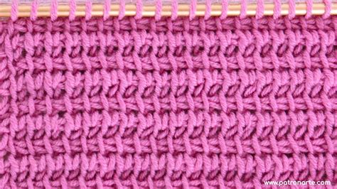 Aprende A Tejer Crochet Tunecino Con Este Punto Tunecino En