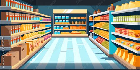 Grocery Aisle Clipart