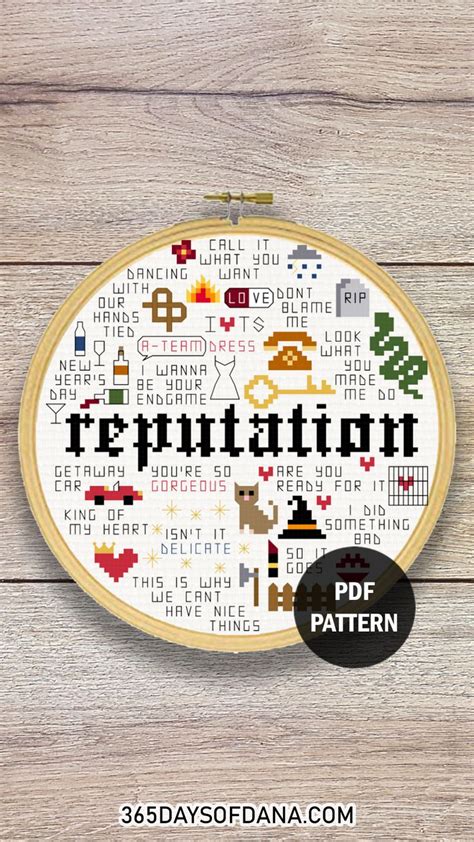 a cross stitch pattern with the words representation in black and white ...