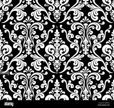 Black And White Damask Ottoman At Mary Brandt Blog