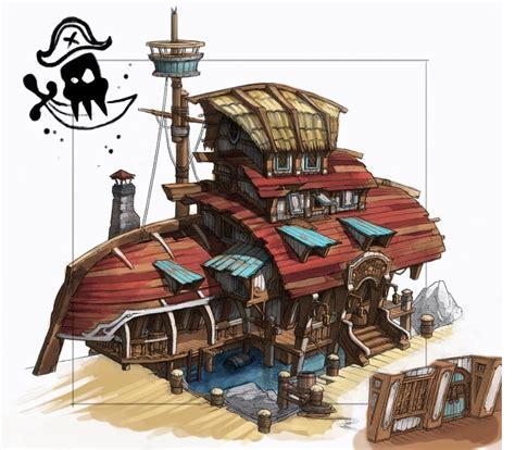 Pirate House Scene Artyom Vlaskin Concept Polycount Forum