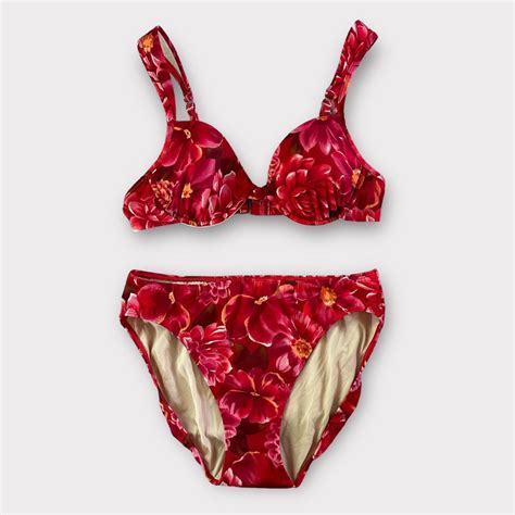 Vintage Y2k Matching Bikini Swimsuit Set Comes With Depop