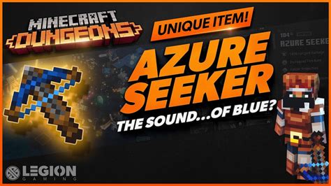 Minecraft Dungeons Azure Seeker Unique Item Guide Youtube