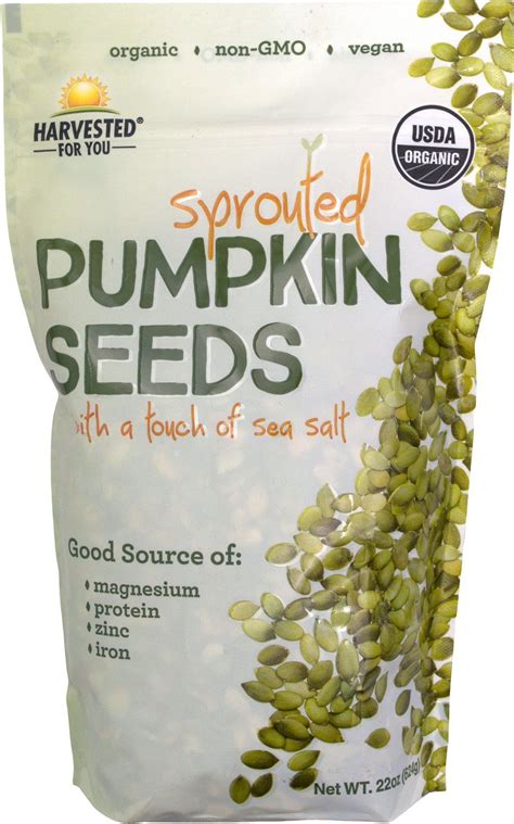 Harvested For You Sprouted Pumpkin Seeds, 22 Ounce — Snackathon Foods