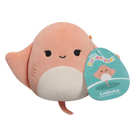 Squishmallows Seria Pluszak Cm Ast Ludovica Coral Stingray