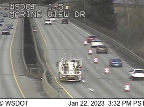 WSDOT Traffic On Twitter SPOTTED On NB I 5 At Marine View Drive Is