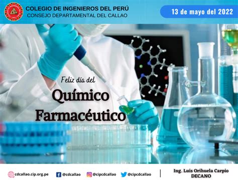 13 De Mayo Del 2022 Feliz DÍa Del QuÍmico FarmacÉutico Consejo