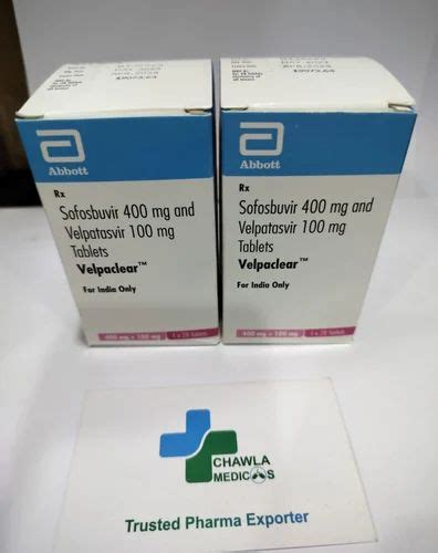 Velpaclear Sofosbuvir And Velpatasvir Tablets At Rs 7000 Bottle