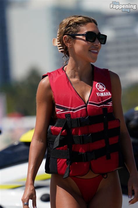 Chantel Jeffries Rocks a Red Bikini as She Hits the Beach with Her Pal