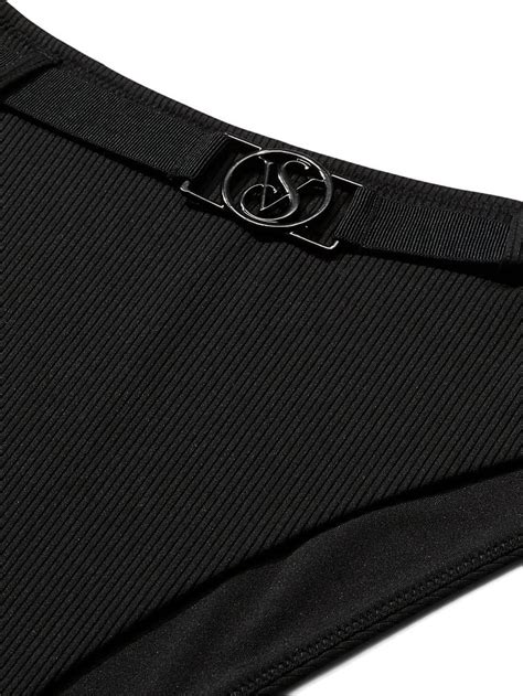 Wild Wanderer Kemerli Y Ksek Bel Cheeky Bikini Alt Siyah Vs Victoria S Secret Swim