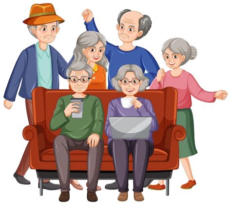 Old people clip art Vectors & Illustrations for Free Download | Freepik