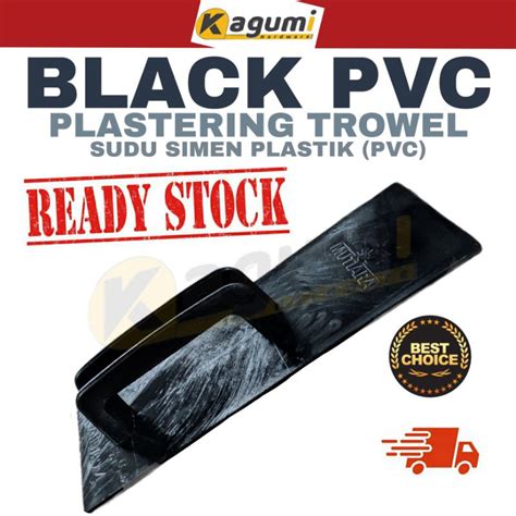 4 Black Pvc Plastering Trowel Sudu Simen Plastik Pvc Shopee Malaysia